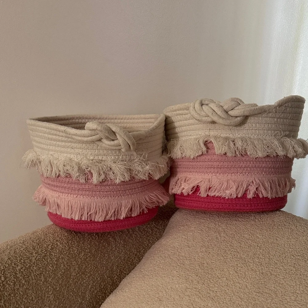 2 pillowfort target storage Baskets for nursery or girls room - Picture 2 of 3